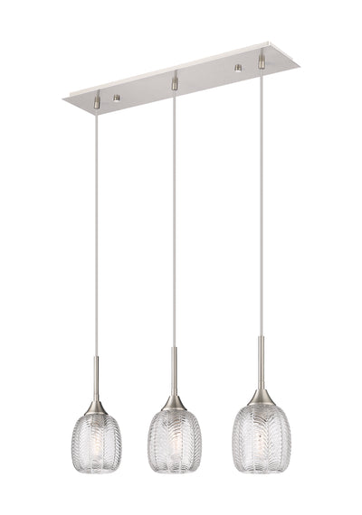 Downtown Urban Island Light Glass Steel