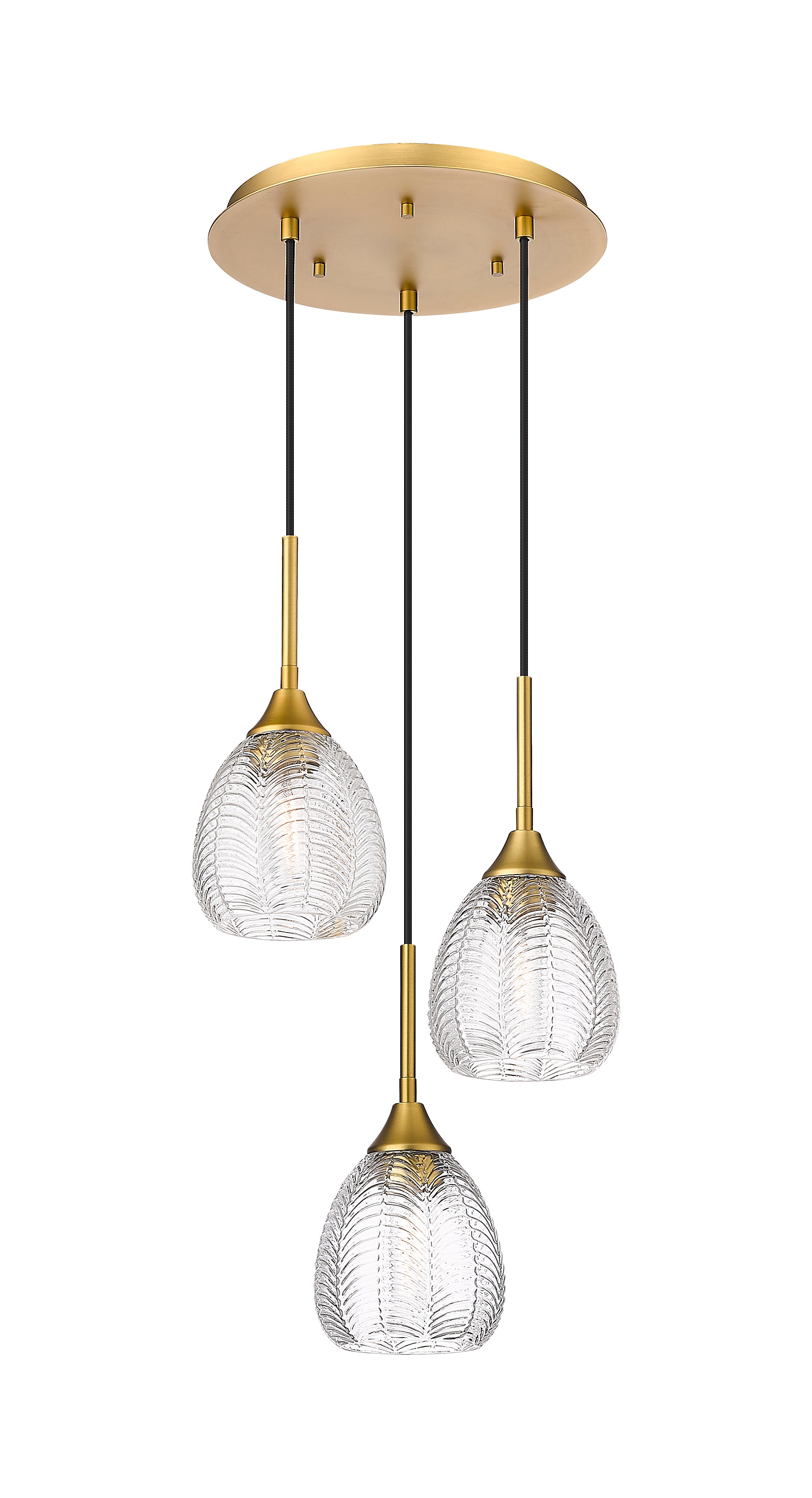Downtown Urban Multi Pendant Brushed Brass