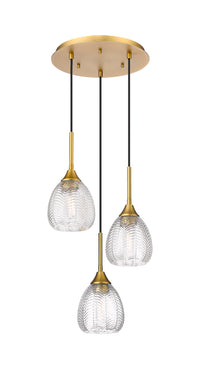 Downtown Urban Multi Pendant Brushed Brass