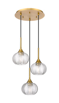 Downtown Urban Multi Pendant Brushed Brass