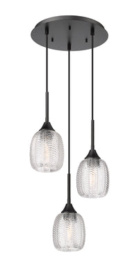 Downtown Urban Multi Pendant Glass Steel