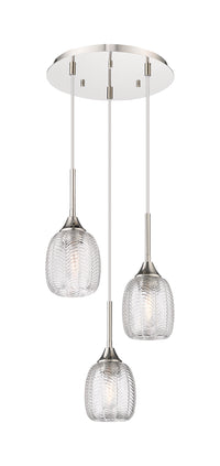 Downtown Urban Multi Pendant Glass Steel