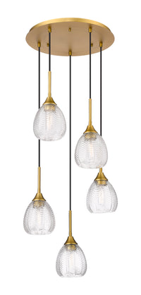 Downtown Urban Multi Pendant Brushed Brass