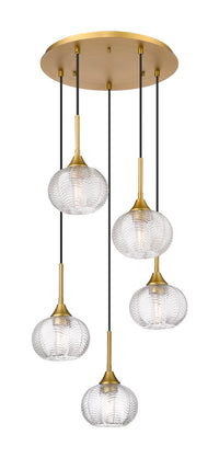 Downtown Urban Multi Pendant Brushed Brass