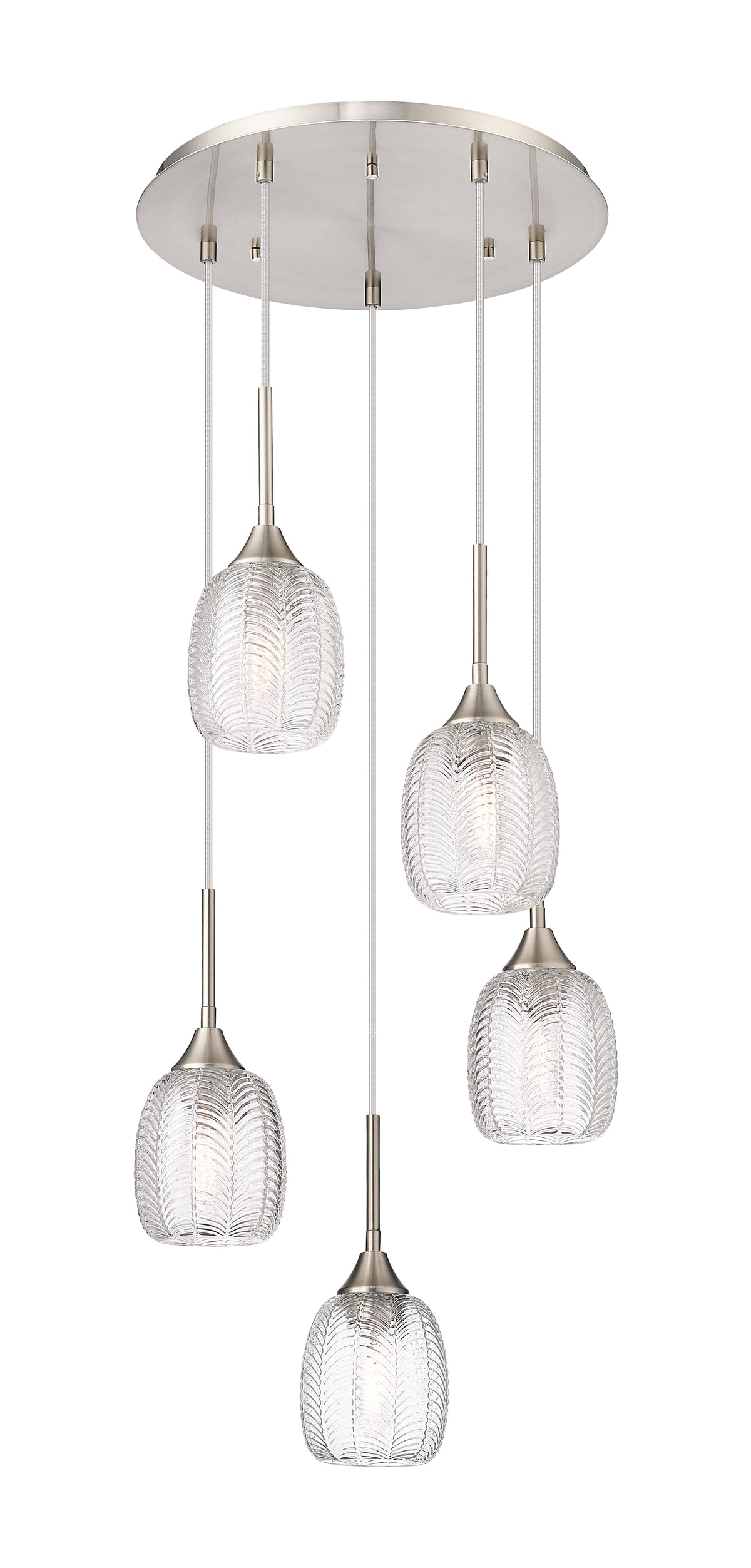 Downtown Urban Multi Pendant Brushed Brass