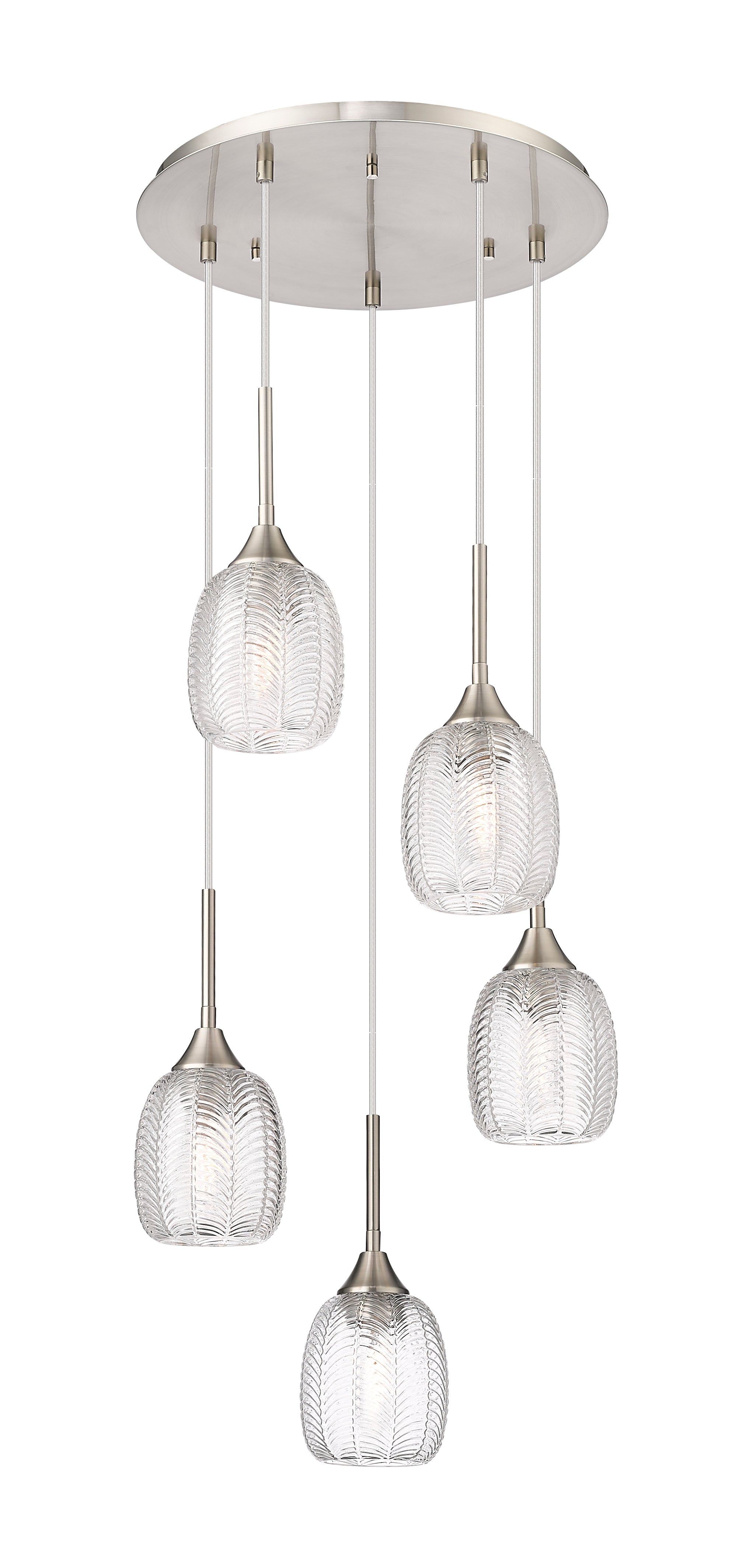 Downtown Urban Multi Pendant Brushed Brass