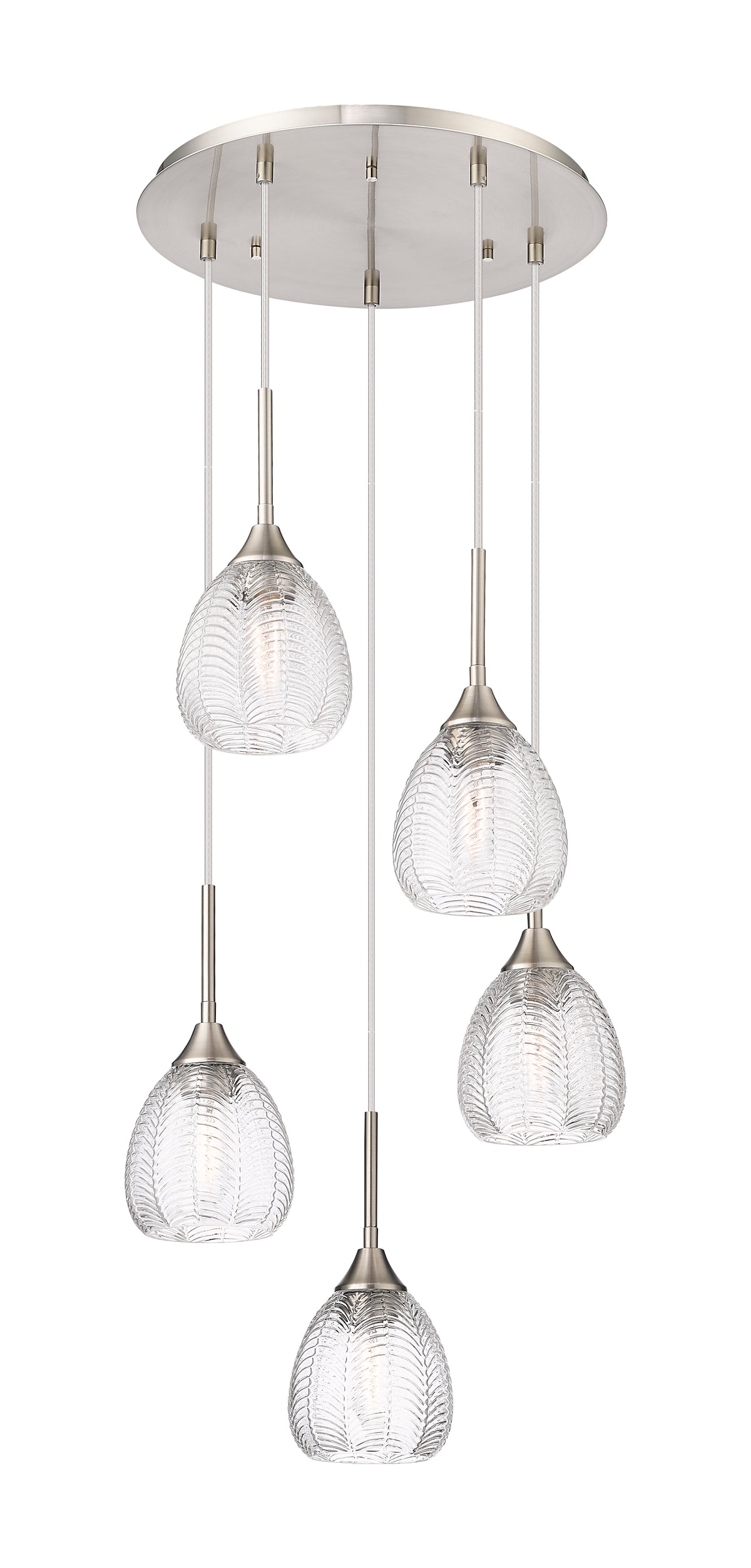 Downtown Urban Multi Pendant Brushed Brass