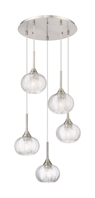 Downtown Urban Multi Pendant Brushed Brass