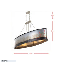 Cannery 7 Light Linear Pendants