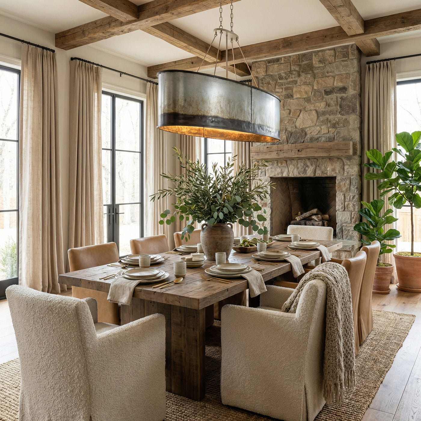 Cannery 7 Light Linear Pendants