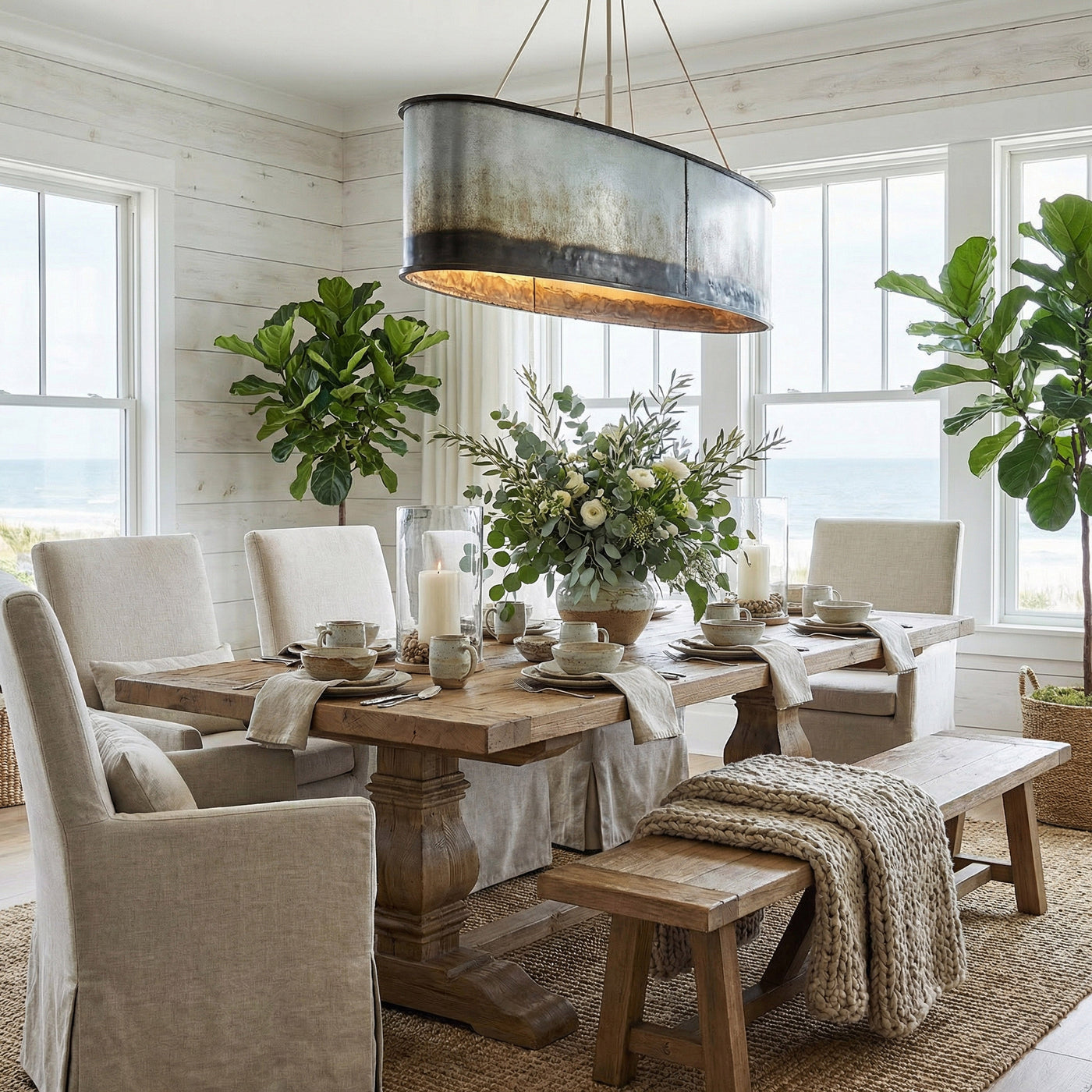 Cannery 7 Light Linear Pendants