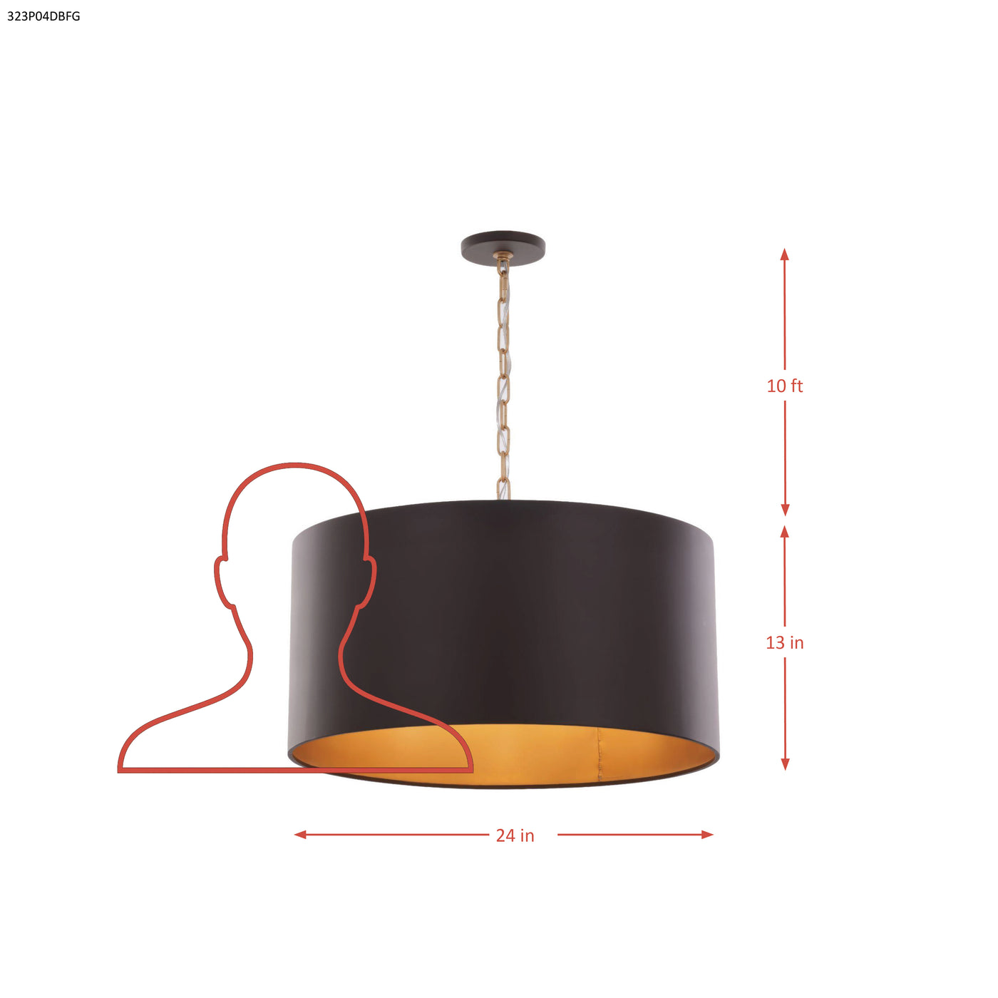 Cannery 4 Light Drum Pendant