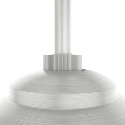 Hepburn 8-inch 1-light Brushed Nickel Globe Pendant with Cased White Glass