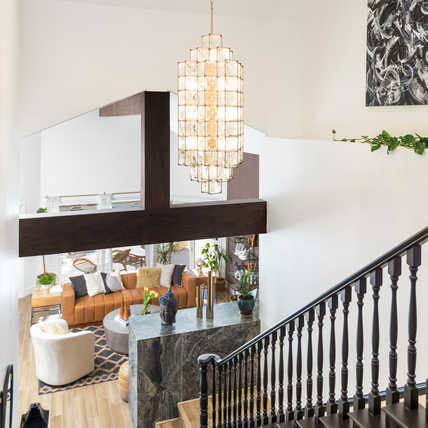 Cubic 14 Light Foyer