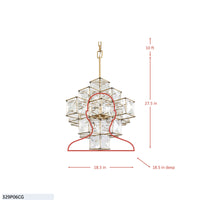 Cubic 6 Light Pendant