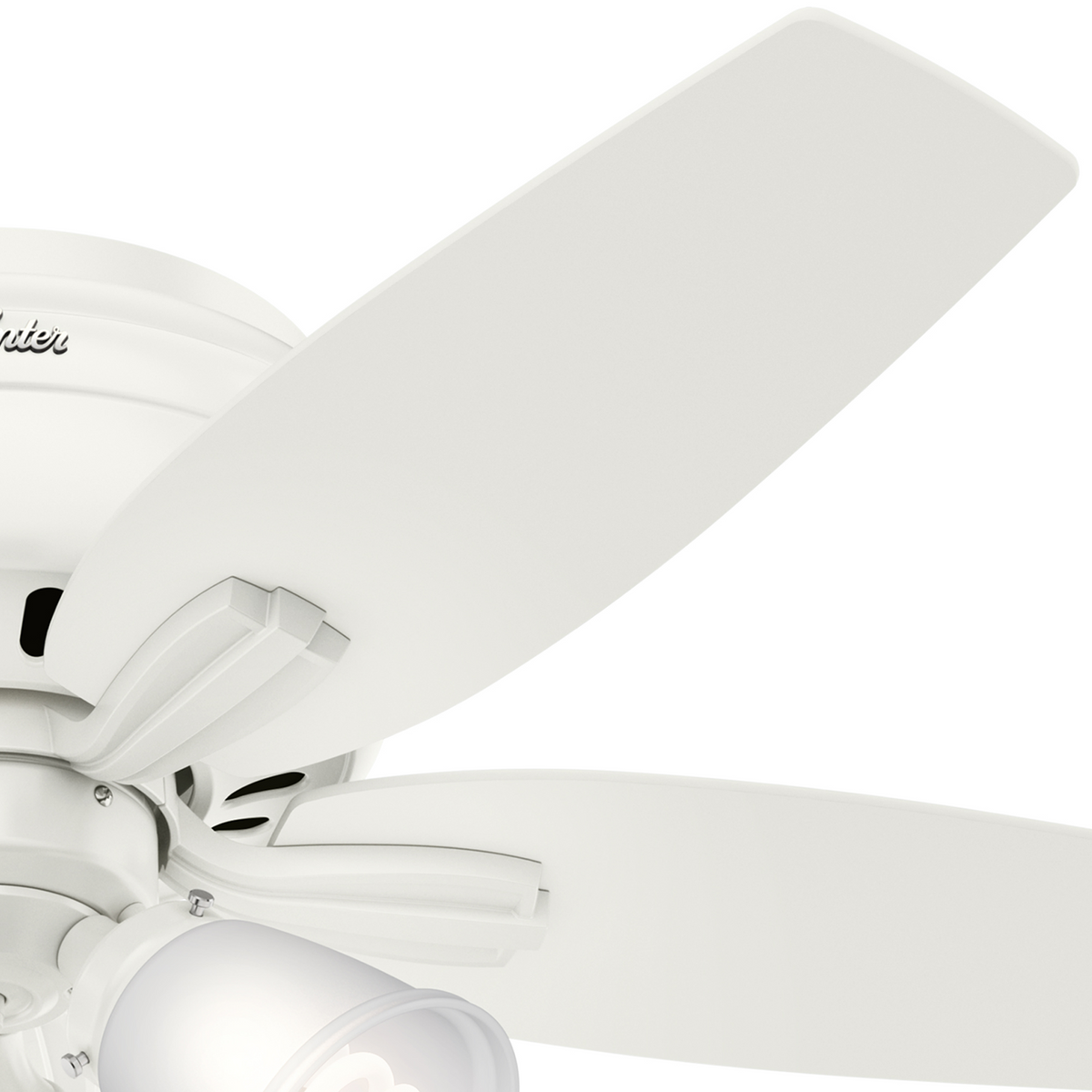 42 inch Newsome Fresh White Low Profile Ceiling Fan with LED Light Kit