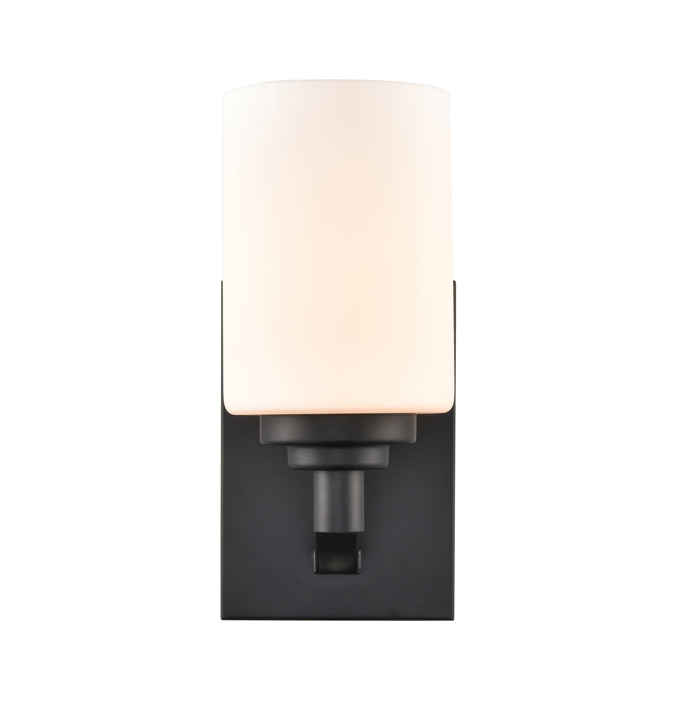 4.38'' Durham Matte Black 1 Light Wall Sconce