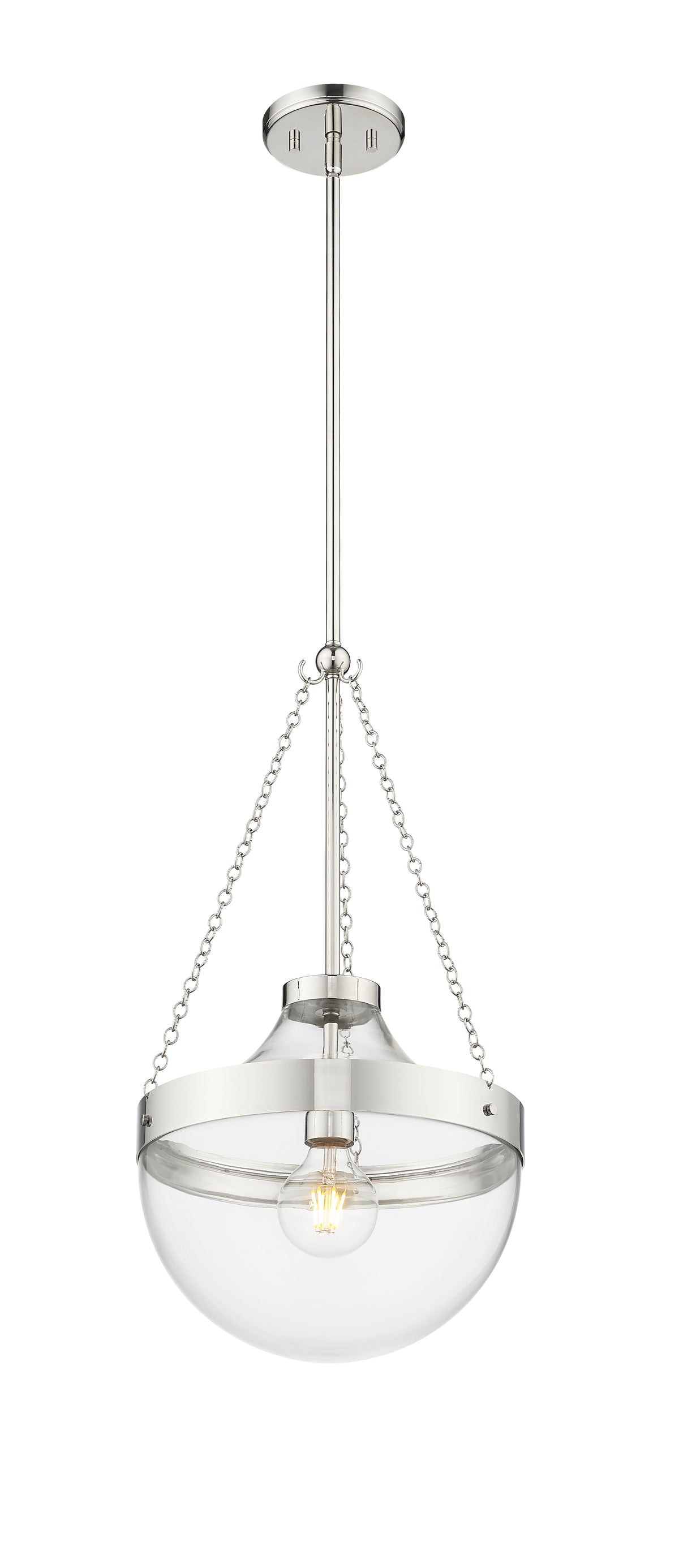 23.5'' Clarra Polished Nickel 1 Light Pendant
