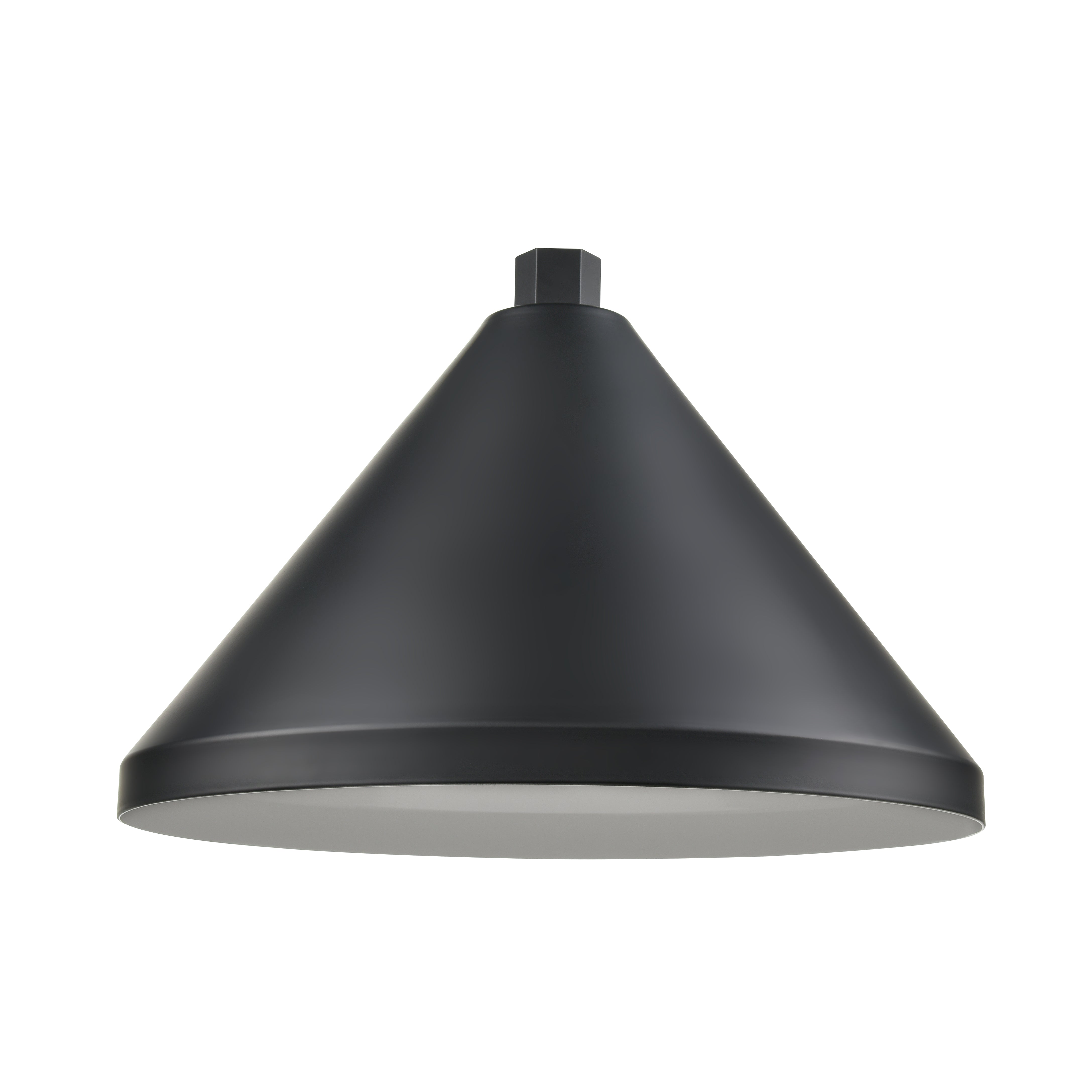 13'' Satin Black Aluminum R Series Wide Cone Shade