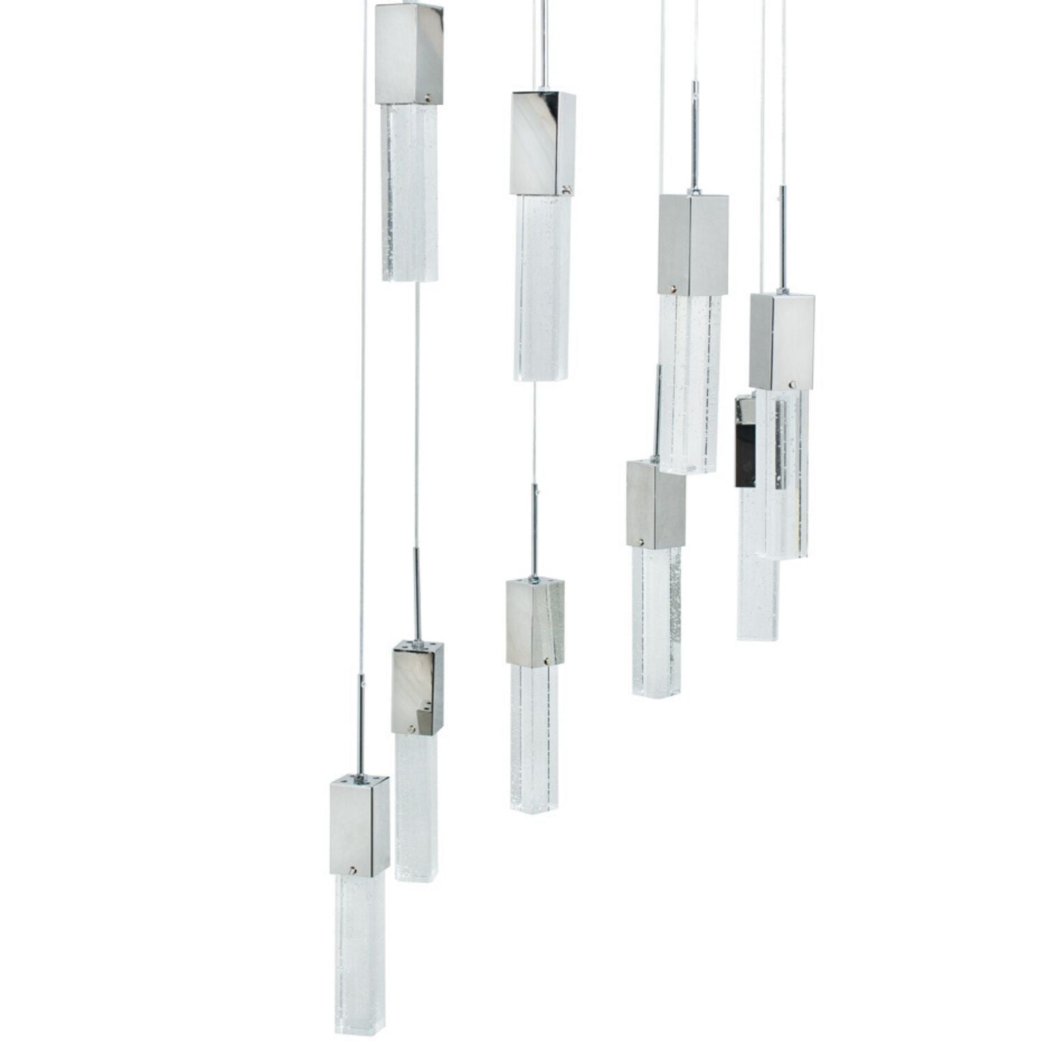 Sparkling Night Chandelier | 9 Light LED Spiral