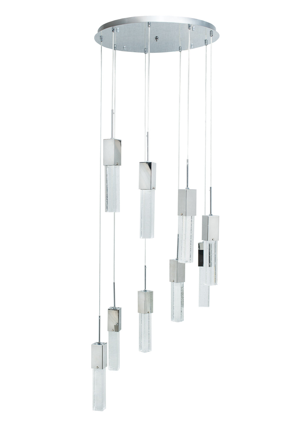 Sparkling Night Chandelier | 9 Light LED Spiral