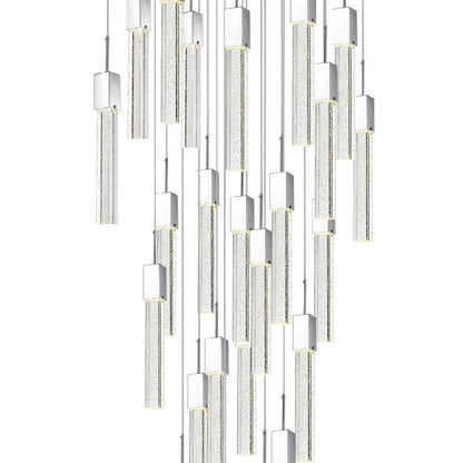 Sparkling Night Chandelier Vertical | XL 25 Light