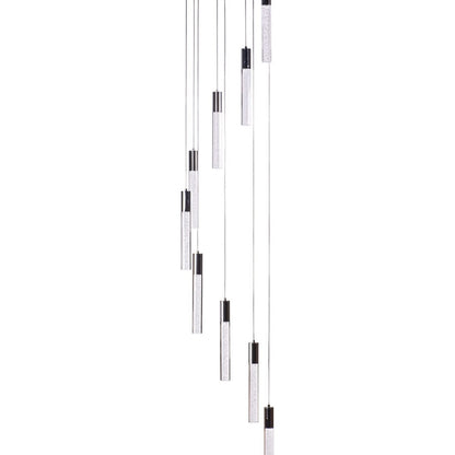 Sparkling Night Cylinder Chandelier | 9 Light