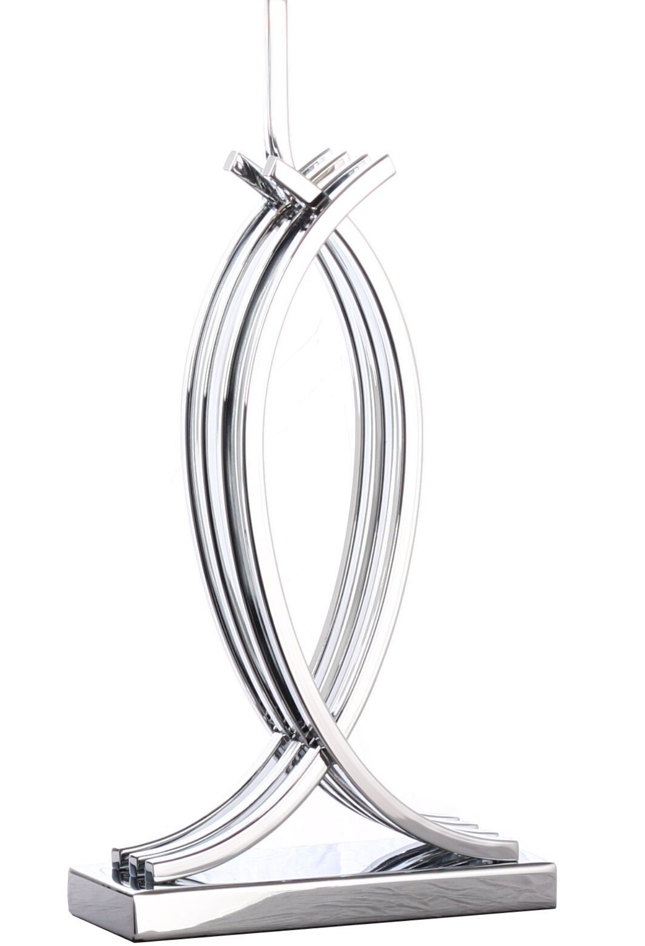 Unity in Chrome Table Lamp | 1 Light | USB Charger