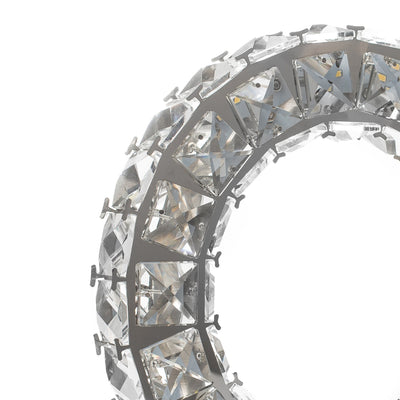 Round Crystal Extravaganza 11" Table Lamp | Led Strip