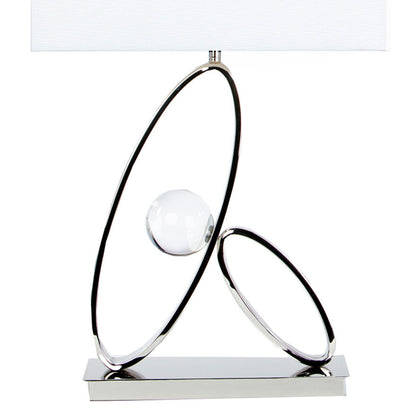 Ovals in Crystal Table Lamp | 1 Light