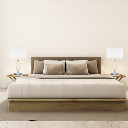 Unity in Chrome Table Lamp | 1 Light | USB Charger