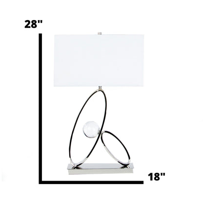Ovals in Crystal Table Lamp | 1 Light