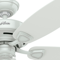 48 inch Sea Wind White Damp Rated Ceiling Fan and Pull Chain