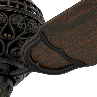 60 inch 1886 Limited Edition Midas Black Ceiling Fan and Pull Chain