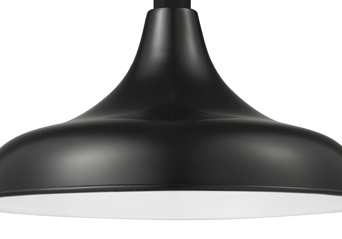 14-inch R Series Satin Black Modified Warehouse Shade