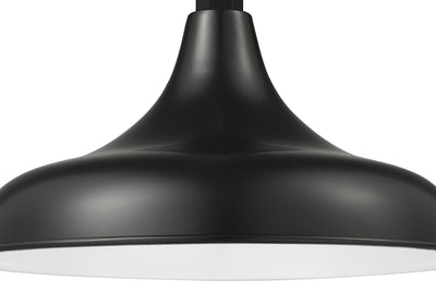 14-inch R Series Satin Black Modified Warehouse Shade