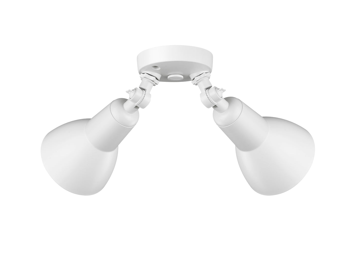5.25''  Matte White 2 Light Flood Light