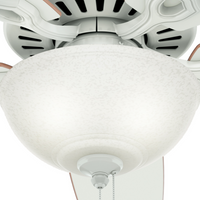 52 inch Builder White Ceiling Fan with LED Light Kit and Pull Chain
