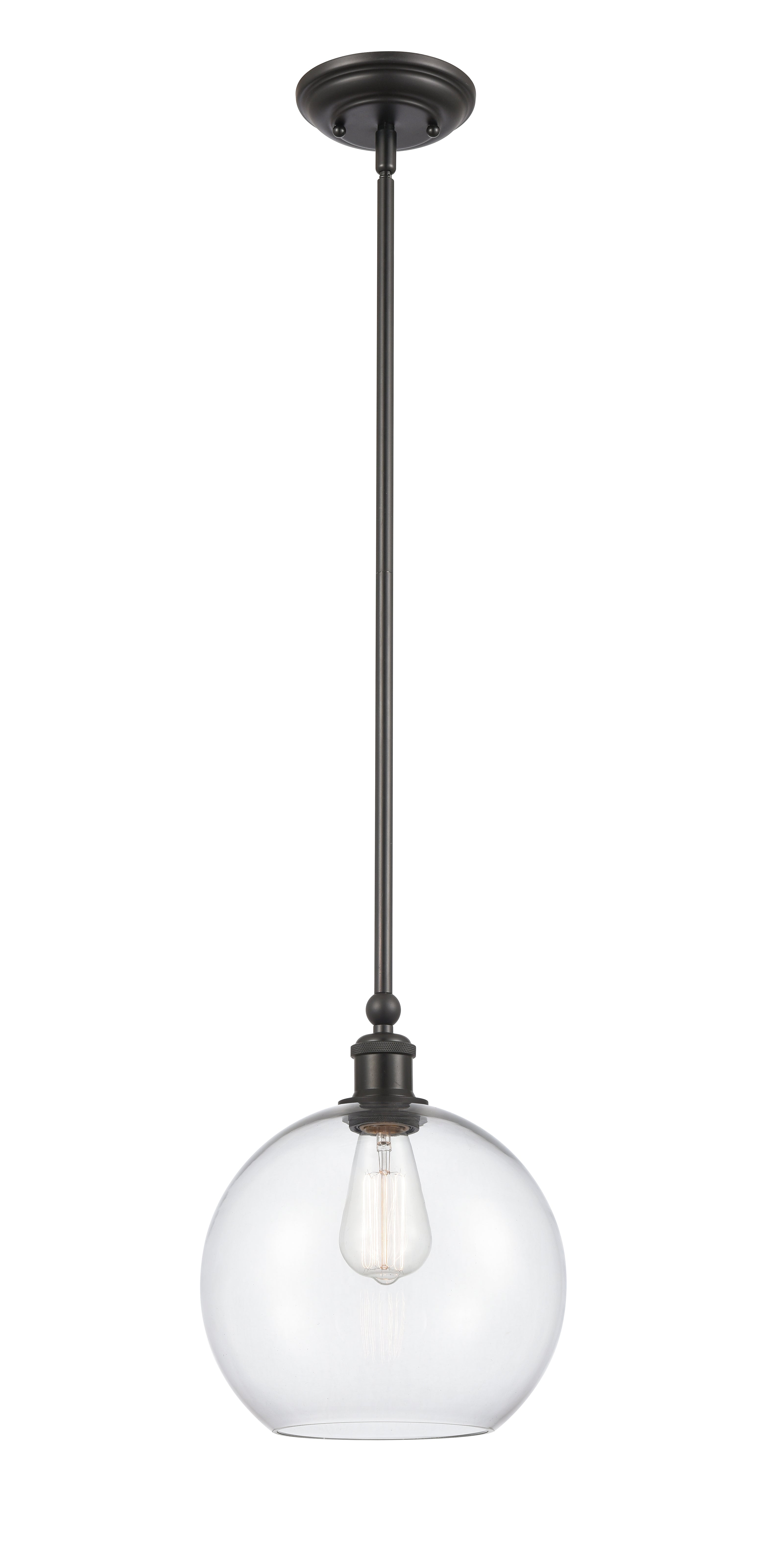 Ballston Mini Pendant Matte Black Brass