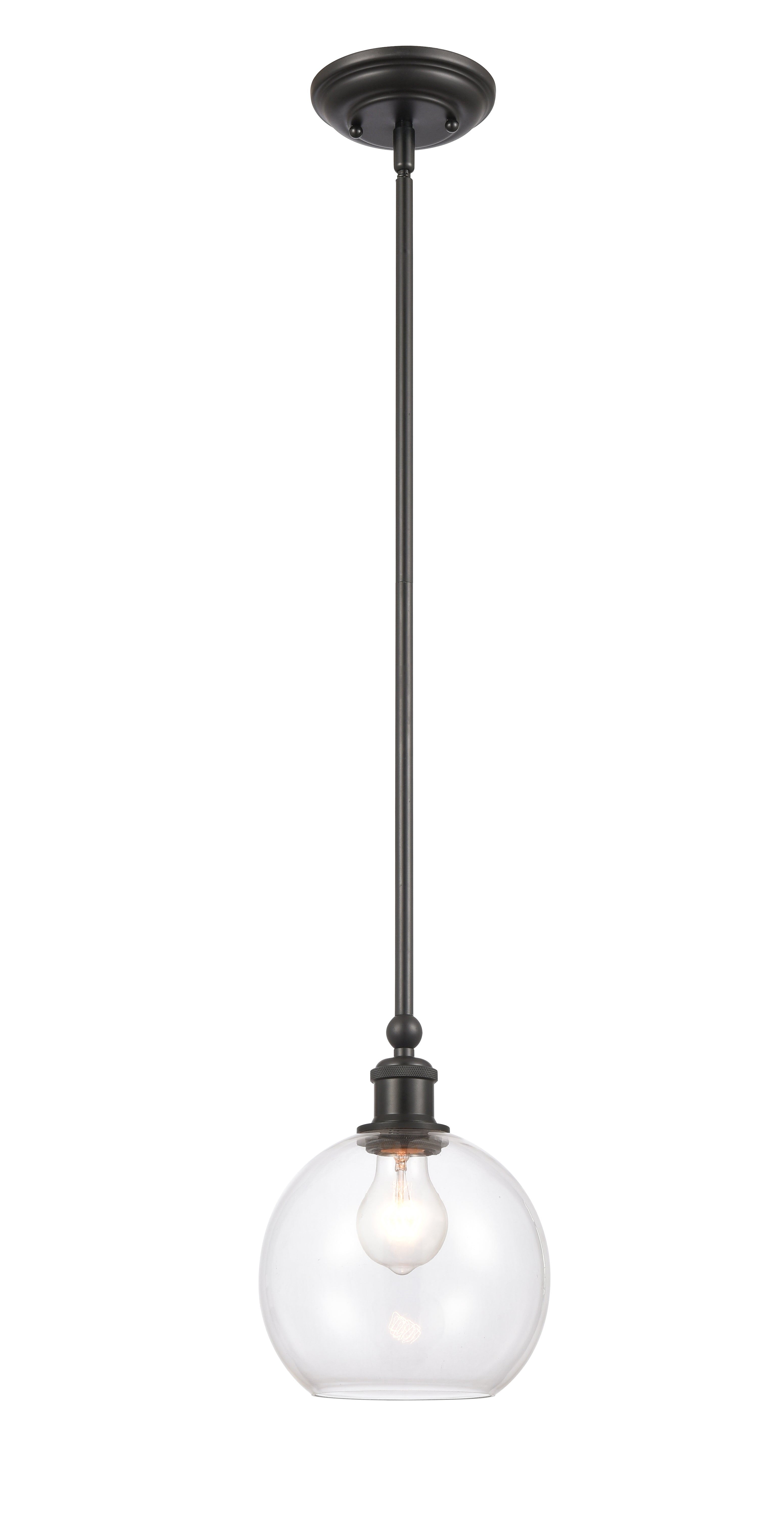 Ballston Mini Pendant Matte Black Brass
