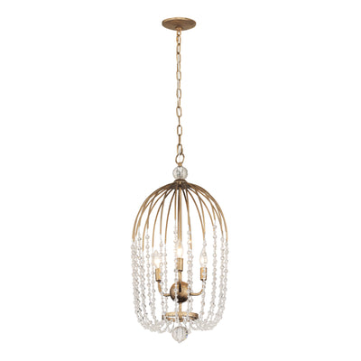 Voliere 3 Light Crystal Tall Pendant