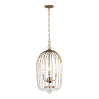 Voliere 3 Light Crystal Tall Pendant