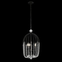 Voliere 3 Light Crystal Tall Pendant