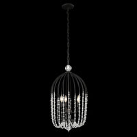 Voliere 3 Light Crystal Tall Pendant
