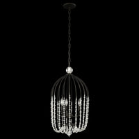 Voliere 3 Light Crystal Tall Pendant