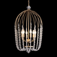 Voliere 6 Light Crystal Pendant