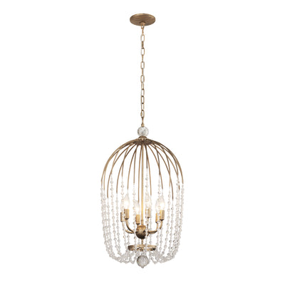 Voliere 6 Light Crystal Pendant