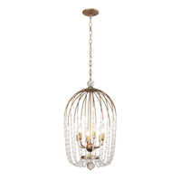 Voliere 6 Light Crystal Pendant