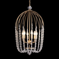 Voliere 6 Light Crystal Pendant