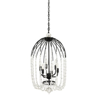 Voliere 6 Light Crystal Pendant